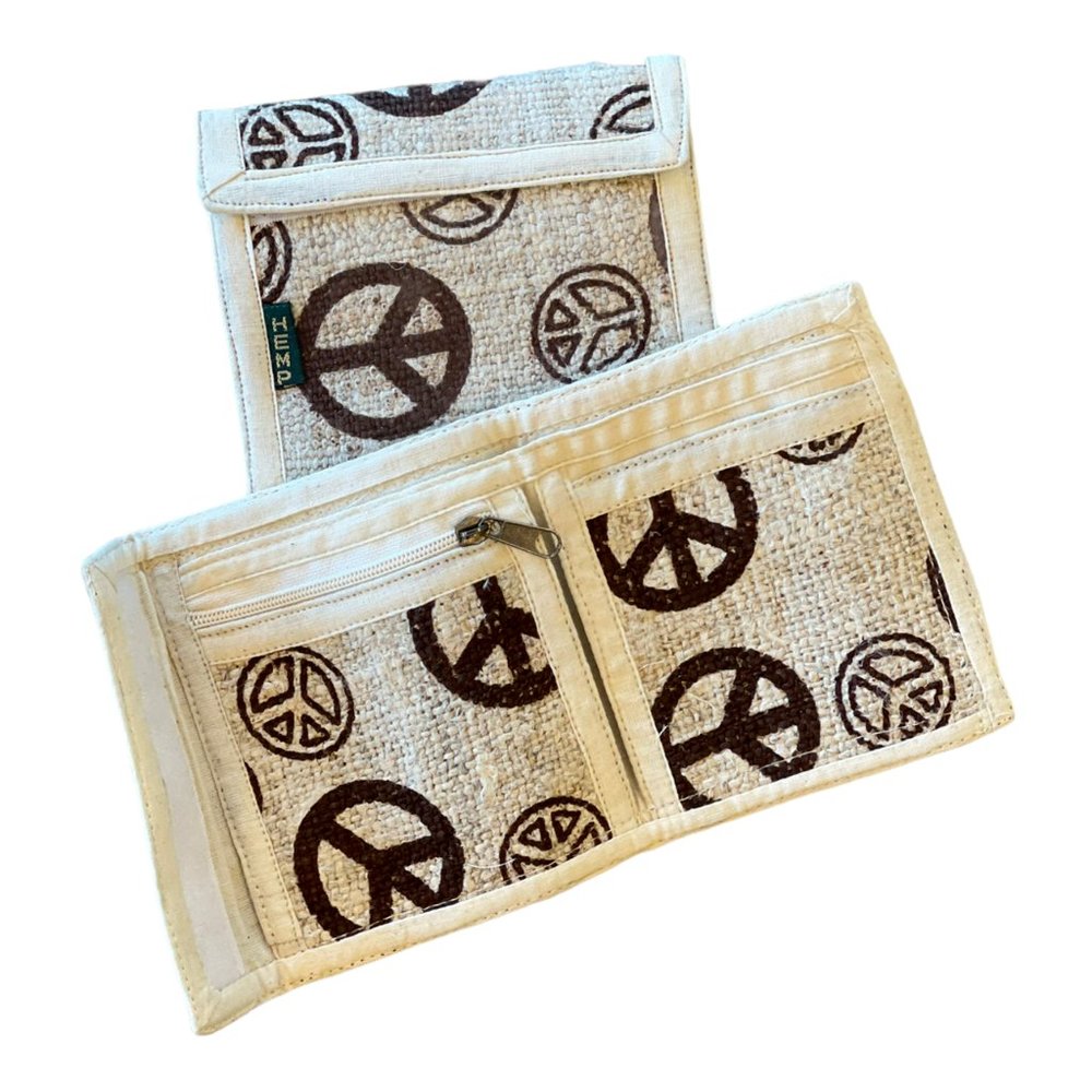 Eco-friendly Hemp Peace Wallet